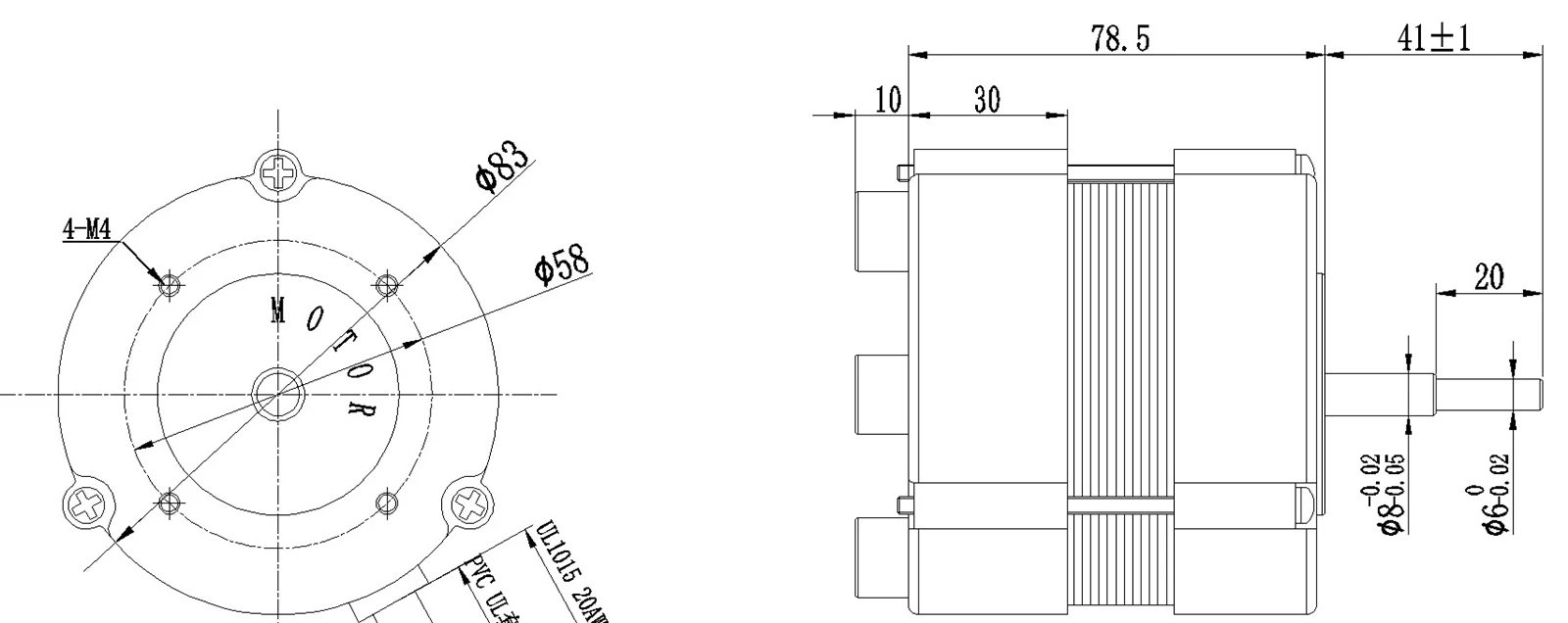 BLDC blower motor drawing BLDC blower motor drawing